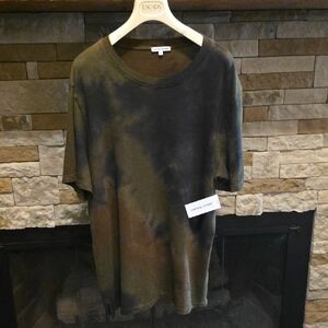 Cotton Citizen Black and Brown Short Sleeve Tee with Organic Pattern